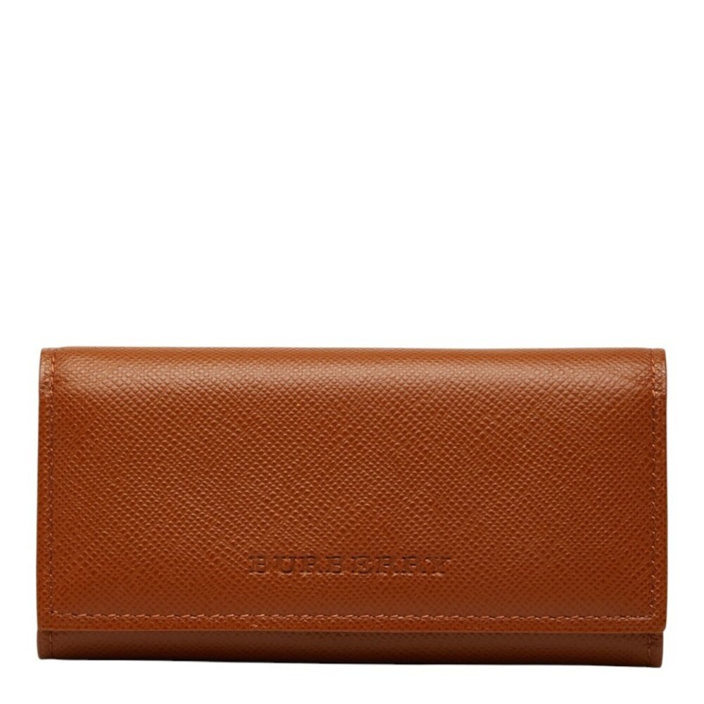 Burberry Nova Check 4-Key Case, Brown Leather, Women's BURBERRY